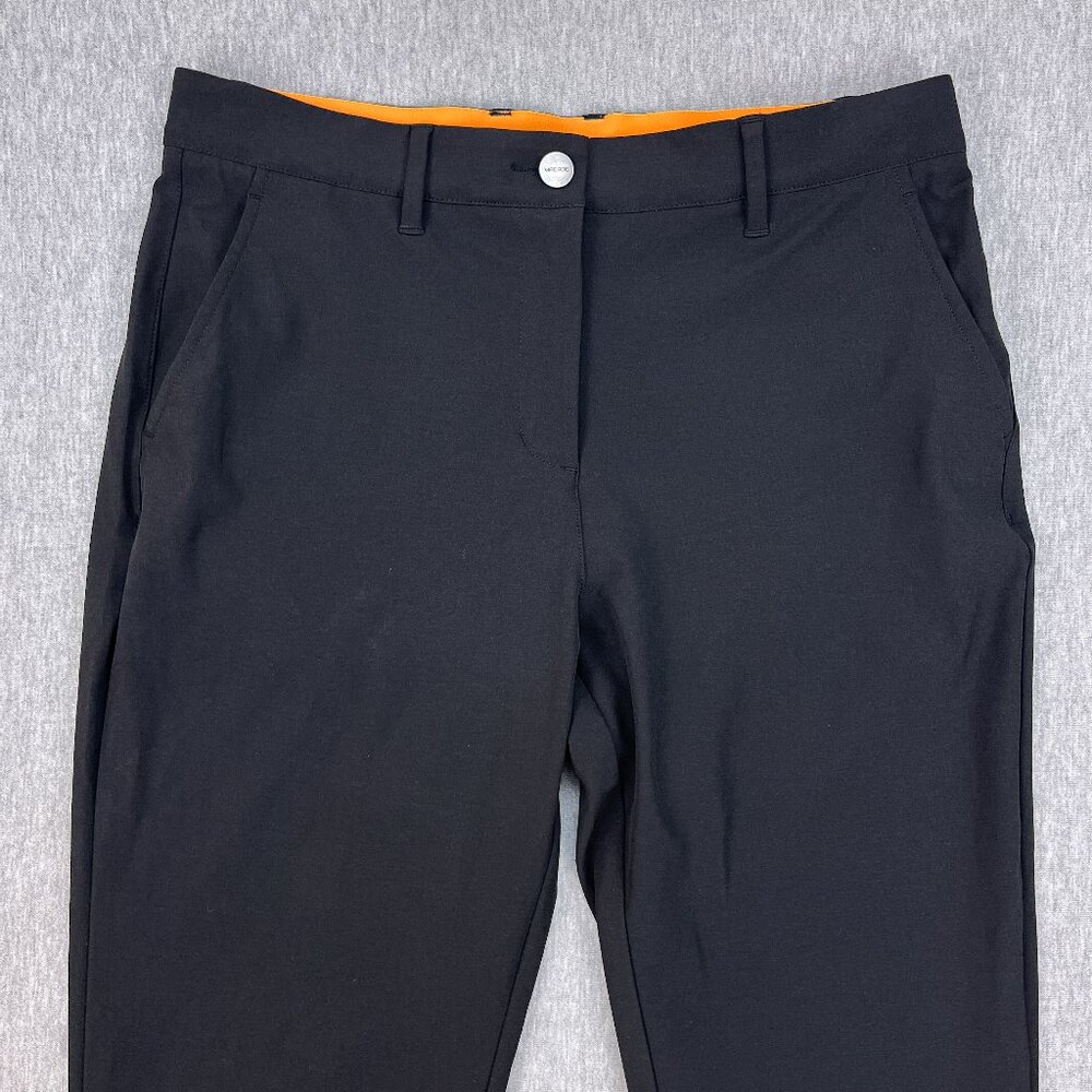 Macade 4-Way Stretch Jogger Womens 40 (L) Regular Slim-Fit Black Ankle Zip Golf - Picture 2 of 16